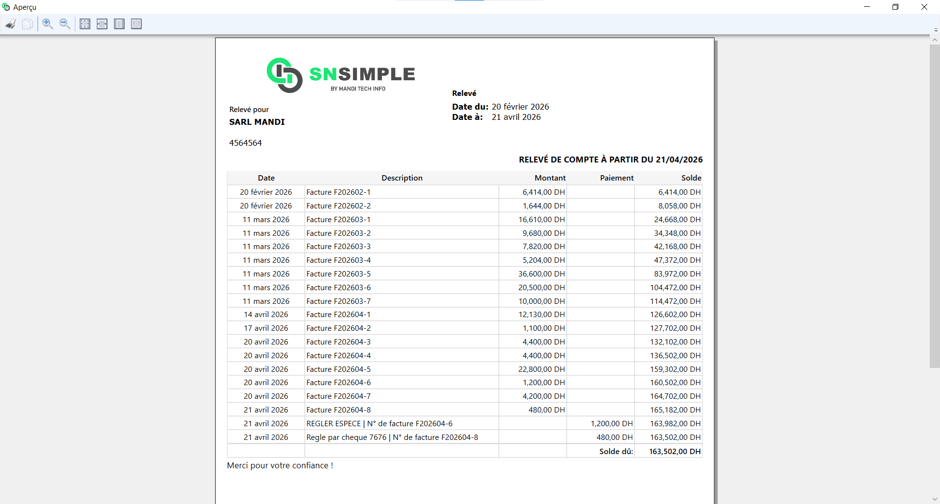 Gestion des paiements